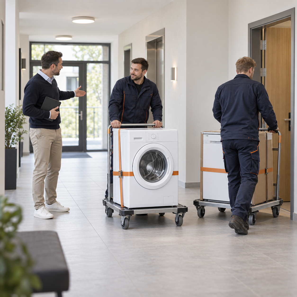 Leverans och installation av vitvaror för företag